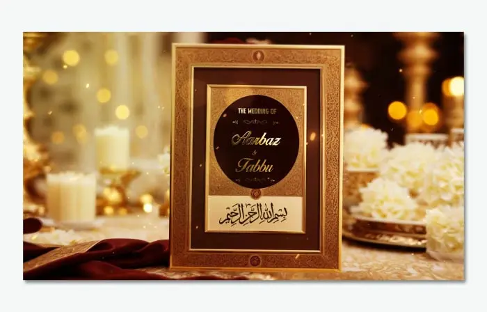 Premium 3D Islamic Wedding Invite Slideshow